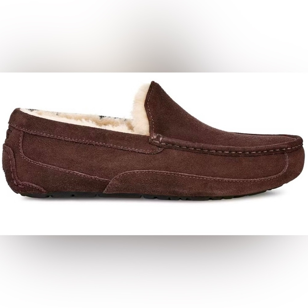 UGG Ascot Sheepskin Loafer Slipper Men’s 11 Brown - Picture 2 of 8
